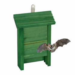 Relaxdays - Abri à chauves-souris, large refuge pour chauvesouris, HxLxP : 29 x 18 x 6 cm, jardin, nichoir, bois, vert