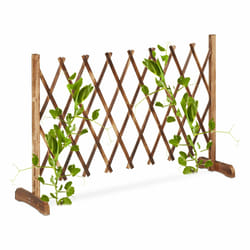 Tuteur à tomates, en bois, plantes grimpantes, non fixe, largeur extensible jusqu'à 185 cm, jardin, nature - Relaxdays