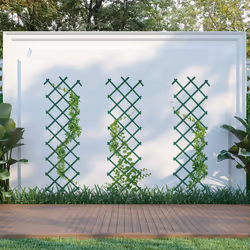 Relaxdays Tuteur à tomates en lot de 3, extensible, pour plantes grimpantes, 180 cm, jardin, balcon, terrasse, vert
