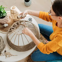 Relaxdays - 2 rouleaux de ficelle en jute (chacune : 300 m), biodégradable, bricolage, jardin, emballage, nature