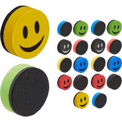 Ce lot de 20 éponges colorées vous sera d’une grande aide pour effacer toutes sortes d’inscriptions sur un tableau de confére ...
