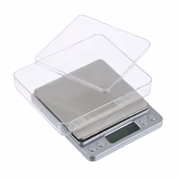 Relaxdays 4052025462291, Argent, 3 kg, 0,1 g, ct, dwt, g, gn, once, ozt, Métal, Plastique, Boutons