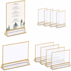 Vous cherchez un accessoire pratique pour présenter le menu de votre mariage, une photo des mariés ou le numéro de la table ? ...