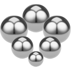 Relaxdays - Boules décoratives, lot de 6, décoration de jardin, boules métalliques, d : 6, 9, 12 cm, flottantes, argentées