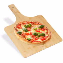 Une fois que vous avez garni votre pizza, enfournez-la directement tel un véritable pizzaiolo avec cette pelle à pizza ! Cett ...