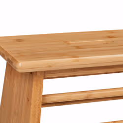 Relaxdays - Tabouret, en bambou, charge max. : 100 kg, stable, avec fente, hlp : 20x33x21,5 cm, salle de bain, nature - Vue supplémentaire 6