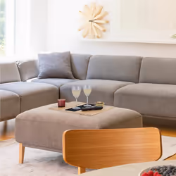 Relaxdays Support pour accoudoir, bambou, tablette pour canapé ou fauteuil, L x P : 42 x 34 cm, repose-boissons, nature - Vue supplémentaire 5