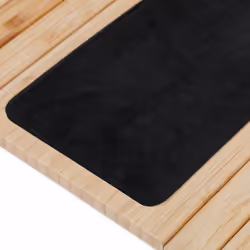 Relaxdays Support pour accoudoir, bambou, tablette pour canapé ou fauteuil, L x P : 42 x 34 cm, repose-boissons, nature - Vue supplémentaire 7