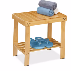 Le tabouret de salle de bain à la veinure naturelle n'apporte pas seulement de la chaleur dans ta salle de bain, mais aussi d ...