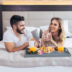 Relaxdays - Plateau de service, lot 2, pliable, tablette avec pieds