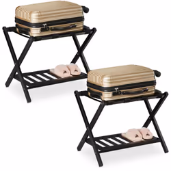 Si vous êtes souvent en vadrouille, ce support à valises en bois vous sera d’une grande aide pour la préparation de vos bagag ...