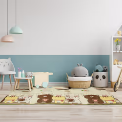 Relaxdays - Tapis de jeu, pliable, sans substances nocives, lavable, 195 x 146 cm, mousse xpe, multicolore