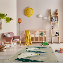 Relaxdays - Tapis de jeu, pliable, sans substances nocives, lavable, 195 x 146 cm, mousse xpe, multicolore
