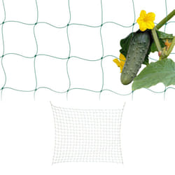 Relaxdays Tuteur pour vos plantes, filet en lot pratique de 2, pour concombres ou tomates, 180 x 360 cm, vert