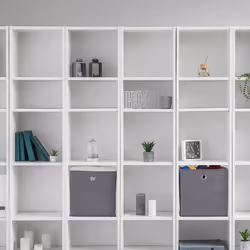 Boîtes de rangement, lot de 4, pliables, h x l x p : 30 x 30 x 30 cm, œillet, caisses pliables, gris - Relaxdays