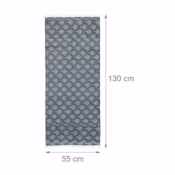 Protection de machine à laver avec poches, polyester, lave-linge, sèche-linge, frigo, anthracite - crème - Relaxdays - Vue supplémentaire 4