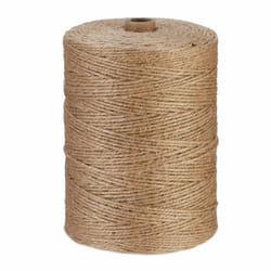 Rouleau de ficelle en jute, longueur : 400 m, biodégradable, jardinage, bricolage, emballage, nature - Relaxdays
