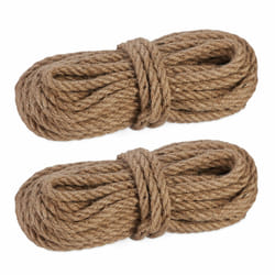 2 bottes de ficelle en jute (chacune 15 m), biodégrdable, bricolage, jardinage. emballage, nature - Relaxdays