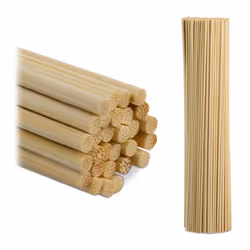 Relaxdays Tiges en bambou 500 pièces 30 cm Bâtonnets bricolage Support plantes Bâtons rondes naturel
