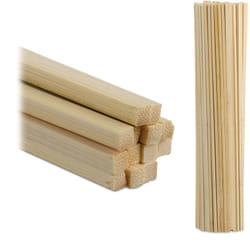 Relaxdays - Tiges en bambou, 200 pièces, 30 cm, pour loisirs créatifs, support plantes d'intérieur, naturel