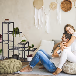 Tagère à plantes, avec roulettes, 9 emplacements, h x l x p : 91,5 x 93 x 26 cm, pour intérieur, noire - Relaxdays