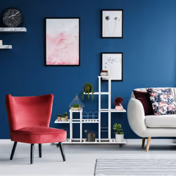 Tagère à plantes, avec roulettes, 9 emplacements, h x l x p : 91,5 x 93 x 26 cm, pour intérieur, blanche - Relaxdays
