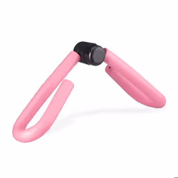 Relaxdays Appareil de musculation cuisses bras & jambes accessoire polyvalent pour adducteurs petite presse rose