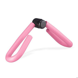 Relaxdays Appareil de musculation cuisses bras & jambes accessoire polyvalent pour adducteurs petite presse rose