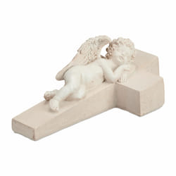 Relaxdays - Décoration pour une tombe, résistante au gel et aux intempéries, polyrésine, hlp : 9 x 12,5 x 21 cm, crème