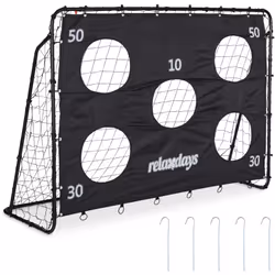 Vos enfants peuvent améliorer leur technique de tir avec ce but de foot, s’entraîner à de nouvelles passes et imiter les plus ...