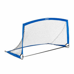 Cage de foot, transportable, pour petits et grands, h x l x p : 115x195x115 cm, jardin, bleu et noir - Relaxdays