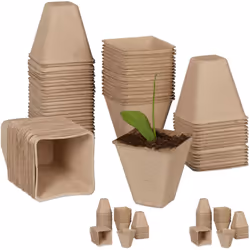 Cultivez vos propres légumes ! Remplissez les pots de plantation simplement avec du terreau, mettez les graines et couvrez-le ...