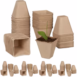 Cultivez vos propres légumes ! Remplissez les pots de plantation simplement avec du terreau, mettez les graines et couvrez-le ...