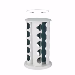 Relaxdays - Tourniquet à épices, 20 pots, chacun avec embout tamiseur, rotatif à 360°, effet bois, hd 33,5x19 cm, blanc - Vue supplémentaire 6