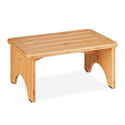 Relaxdays Tabouret en bambou pour salle de bain cuisine salon HxLxP : 175 x 39 x 25 cm marchepied nature
