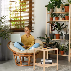 Table d'appoint carrée, 2 niveaux, bois et verre, h x l x p : 50 x 40 x 40 cm, pour le salon, nature - Relaxdays