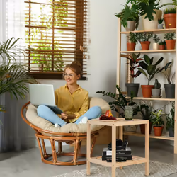 Relaxdays - Table d'appoint carrée avec 2 niveaux, en bois de pin, h x l x p : 50 x 40 x 40 cm, pour le salon, nature