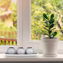 Porte-bougies avec plateau, 35 cm, pierres décoratives, déco de table, salon, chambre, bougeoir, gris/blanc - Relaxdays
