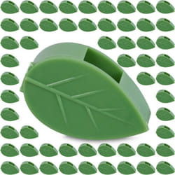 Relaxdays - Attache-plantes, auto-adhésifs, lot de 140, plastique, maintenir plantes grimpantes, support pour le mur, vert