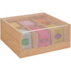 Cette boîte est parfaite pour stocker vos sachets de thé de manière structurée tout en les protégeant de la poussière. Les 6  ...