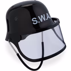 Votre bout de chou est un policier en herbe ? Alors ce casque SWAT est fait pour lui ! Ce casque pourra compléter le déguisem ...