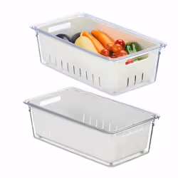 Relaxdays 4052025479169, contenant, Rectangulaire, Transparent, Blanc, Polyéthylène téréphthalate (PET), 320 mm, 175 mm