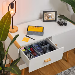 Relaxdays - 6 paniers de rangement, 4 tailles différentes, aspect tressé, corbeille en plastique, salle bain, gris