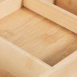 Relaxdays - Organisateur bureau, 2 tiroirs, 3 compartiments, bambou, HxLxP : 12 x 24 x 14,5 cm, rangement, nature - Vue supplémentaire 6