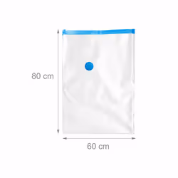Sacs sous vide, lot de 10, housses de rangement pour voyage, vêtements & couvertures, à aspirer, transparent - Relaxdays - Vue supplémentaire 4