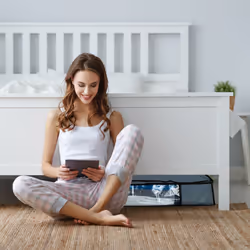 Sacs de rangement sous vide, lot de 2, HxLxP : 15x100x45 cm, vêtements, linge de lit, housses sous vide, gris - Relaxdays