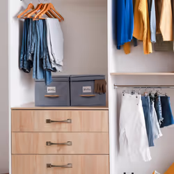Relaxdays - Lot de 2 boîtes de rangement, 27 l chacune, caisses pliables avec couvercle, tissu, corbeilles, poignée, gris