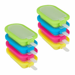 Relaxdays 4052025482701 moule à glace pour batonnet 8 pièce(s) Bleu, Vert, Rose