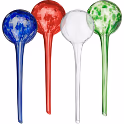Avec ces cônes en verre, vous pouvez alimenter en eau les plantes et les fleurs de manière automatique pendant un été chaud o ...