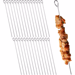 Votre soirée barbecue approche à grands pas ? Alors préparez-vous comme il se doit ! Ce lot de 30 longues brochettes est réut ...